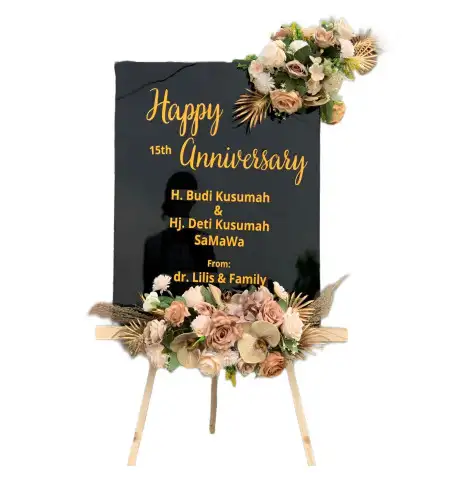 Papan Bunga Akrilik Medokan Semampir