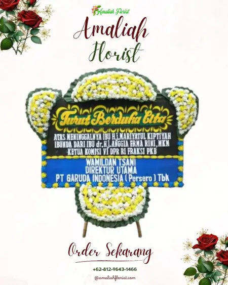 Papan Bunga Duka Medokan Semampir